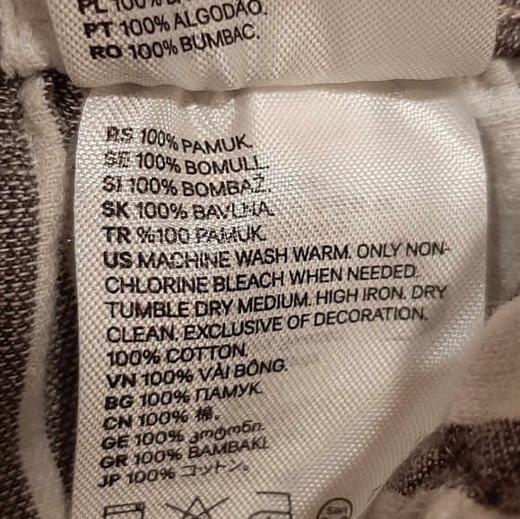 Divided Paperbag Waist Striped Belted Tie Shorts 0 Coastal Festival Beach - Picture 6 of 7